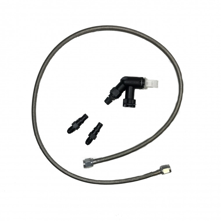 McLeod Clutch Hose 139252 Stainless Steel Braid; Hydraulic; 36 Inch Length; With Two Wireclip And Bleeder Elbow