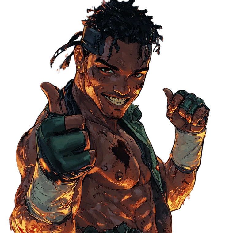 Muay Thai Fighter V2 Vinyl Car Decal Sticker – Waterproof & UV-Resistant 8"