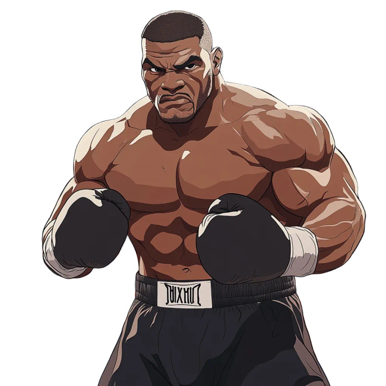 Mike Tyson Punching Vinyl Car Decal Sticker – Waterproof & UV-Resistant 8"