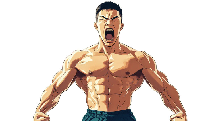 Strength Training Scream Vinyl Car Decal Sticker – Waterproof & UV-Resistant 8"