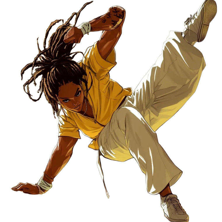 Anime Capoeira Vinyl Car Decal Sticker – Waterproof & UV-Resistant 8"