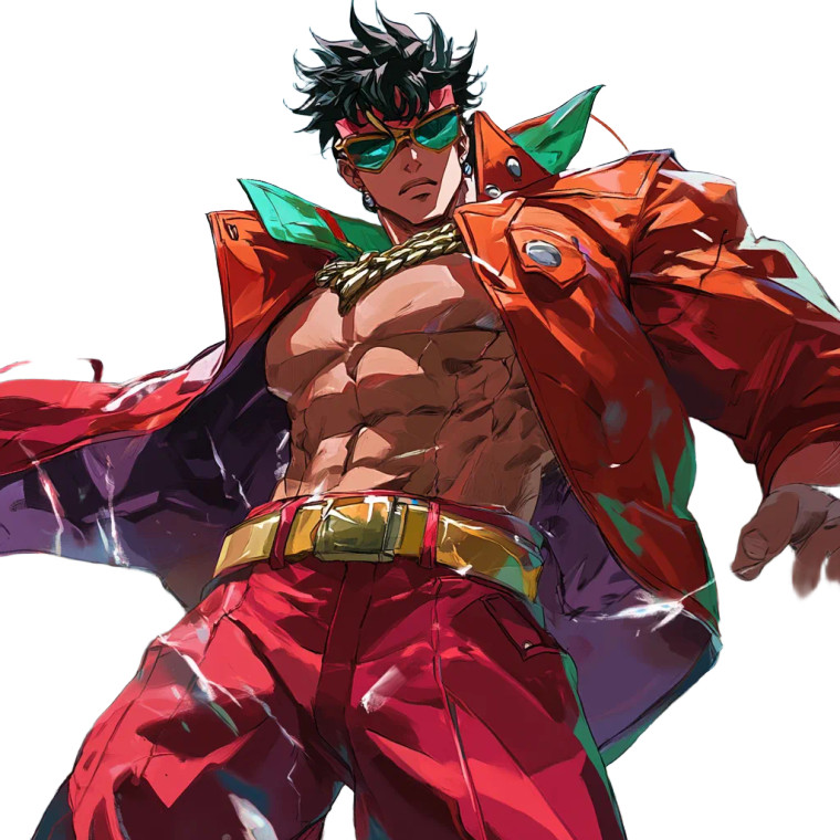 Jotaro Kujo Artwork Vinyl Car Decal Sticker – Waterproof & UV-Resistant 8"
