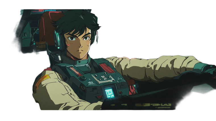 Gundam Pilot Vinyl Car Decal Sticker – Waterproof & UV-Resistant 8"