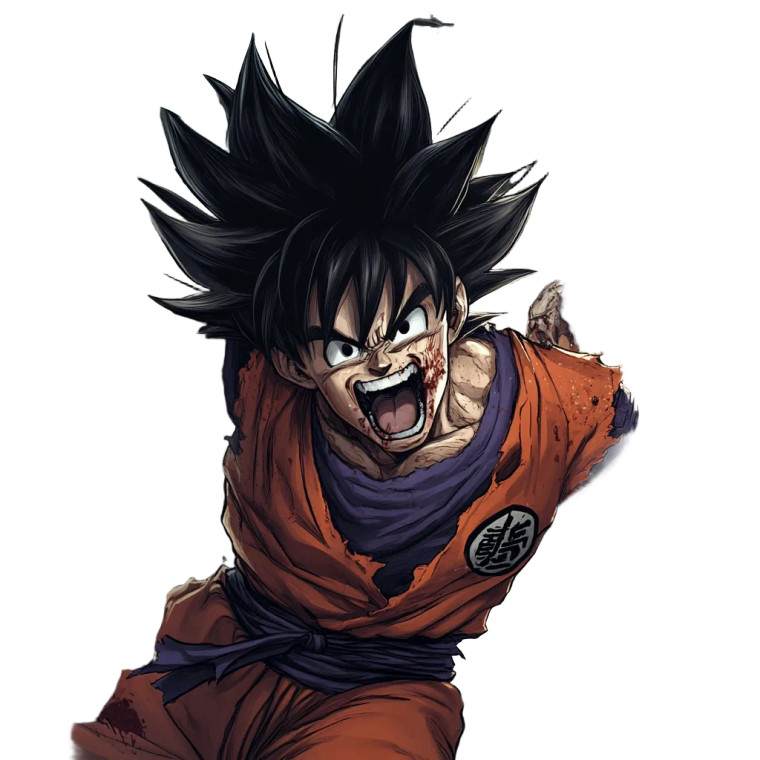 Goku'S Rage Vinyl Car Decal Sticker – Waterproof & UV-Resistant 8"