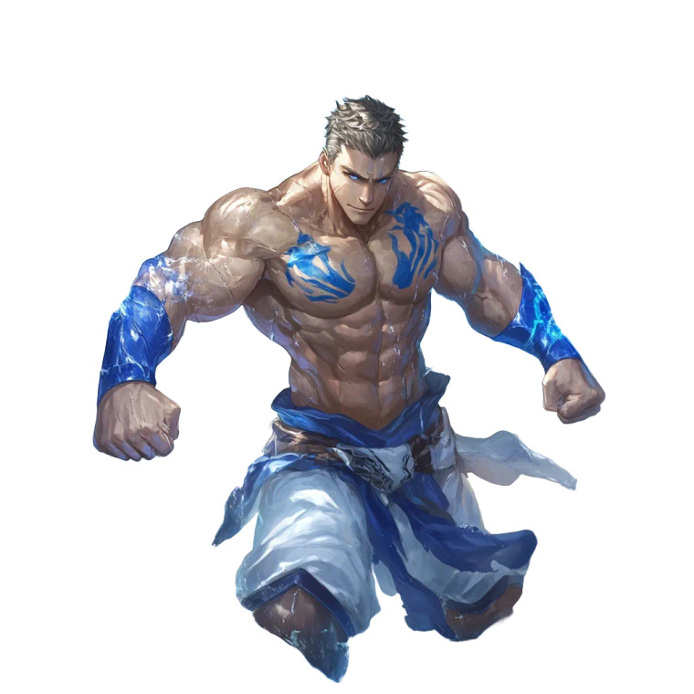 Water Mage Warrior Vinyl Car Decal Sticker – Waterproof & UV-Resistant 8"