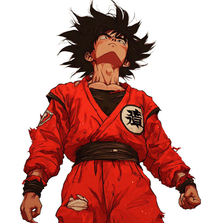 Goku As Kaneda Vinyl Car Decal Sticker – Waterproof & UV-Resistant 8"