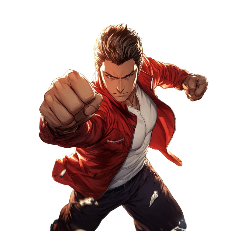 Heroic Fighter Stance Vinyl Car Decal Sticker – Waterproof & UV-Resistant 8"