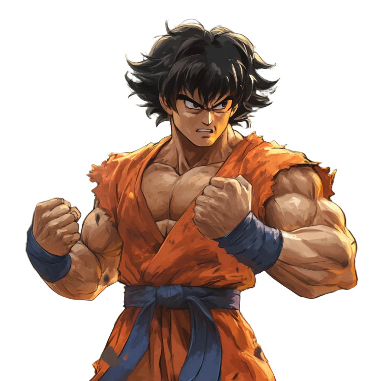 Yamcha Fighting Pose Vinyl Car Decal Sticker – Waterproof & UV-Resistant 8"
