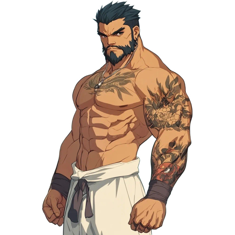 Stoic Kung Fu Man Vinyl Car Decal Sticker – Waterproof & UV-Resistant 8"