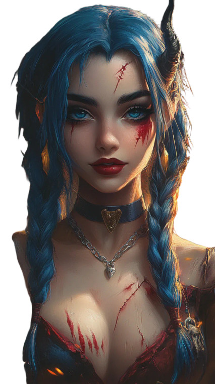 Jinx In Lol Vinyl Car Decal Sticker – Waterproof & UV-Resistant 8"