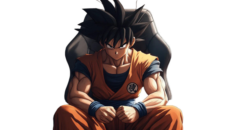 Goku Gaming Chair Vinyl Car Decal Sticker – Waterproof & UV-Resistant 8"