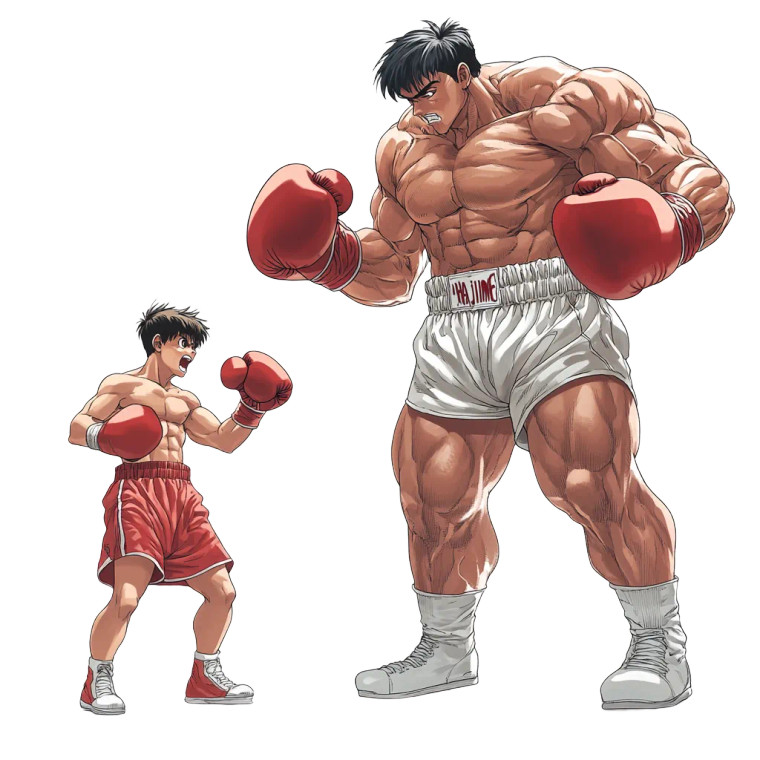 Boxing Match Contrast Vinyl Car Decal Sticker – Waterproof & UV-Resistant 8"