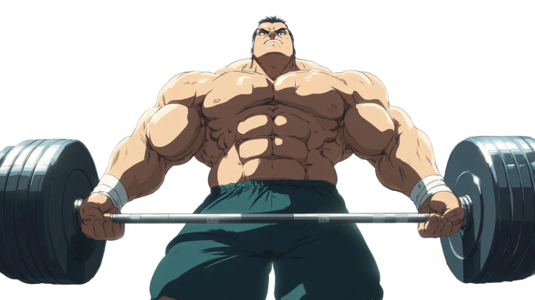 Anime Weightlifter V3 Vinyl Car Decal Sticker – Waterproof & UV-Resistant 8"