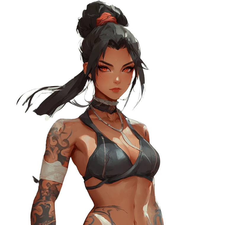Akali Character Vinyl Car Decal Sticker – Waterproof & UV-Resistant 8"