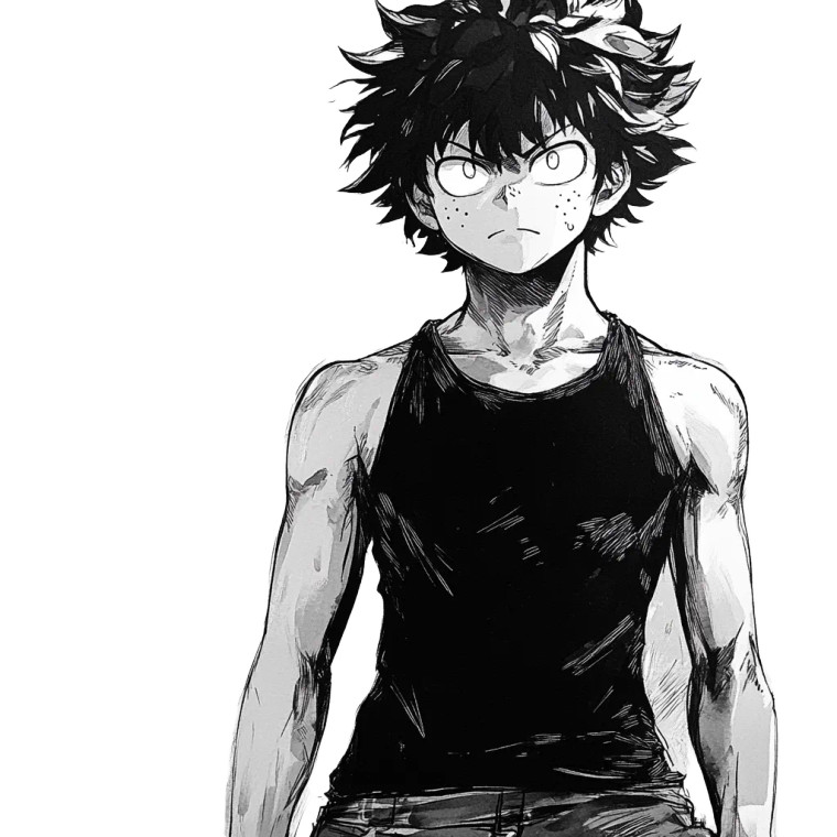 Izuku Midoriya Manga Vinyl Car Decal Sticker – Waterproof & UV-Resistant 8"