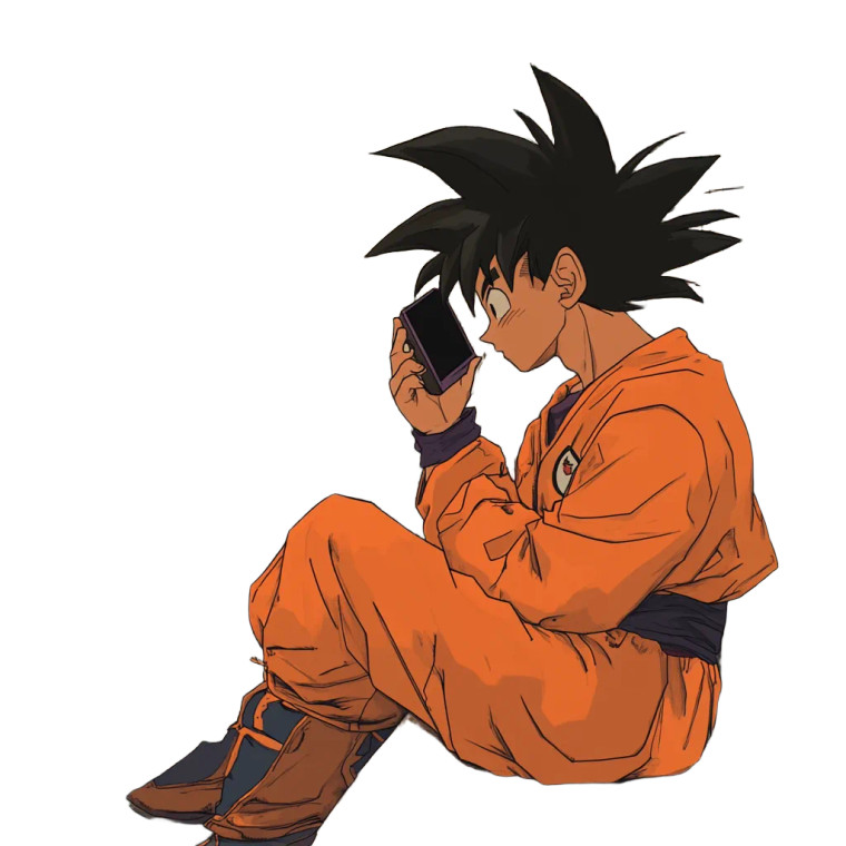 Goku Calls Chichi Vinyl Car Decal Sticker – Waterproof & UV-Resistant 8"