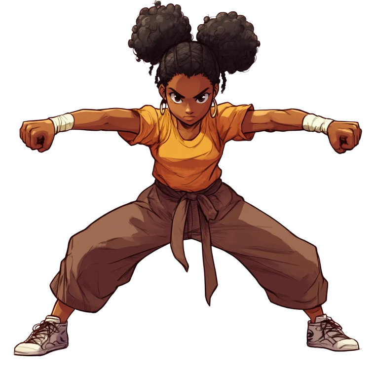 Martial Arts Teen Vinyl Car Decal Sticker – Waterproof & UV-Resistant 8"