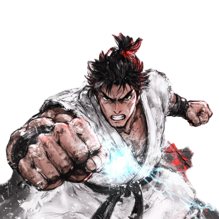 Hadoken Unleashed V2 Vinyl Car Decal Sticker – Waterproof & UV-Resistant 8"