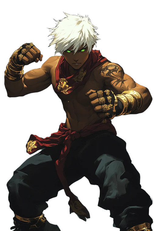 Manga Fighter V2 Vinyl Car Decal Sticker – Waterproof & UV-Resistant 8"