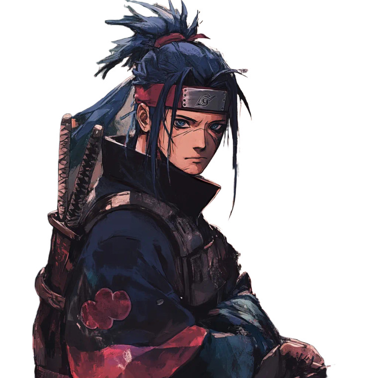 Naruto Shippuden Art Vinyl Car Decal Sticker – Waterproof & UV-Resistant 8"