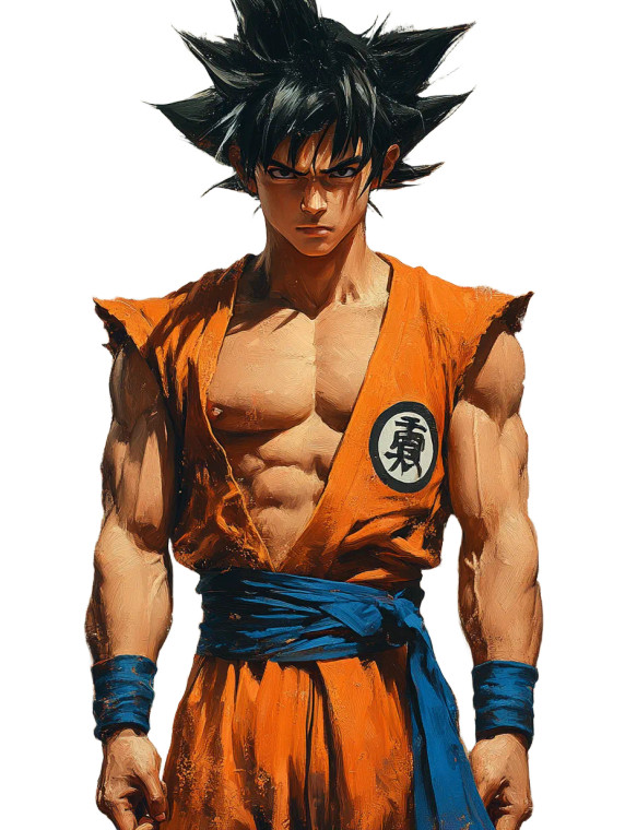 Adult Son Goku Vinyl Car Decal Sticker – Waterproof & UV-Resistant 8"