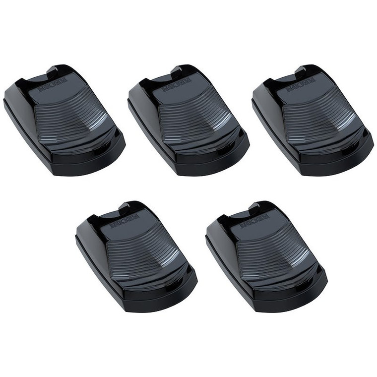 Recon Accessories Roof Marker Light 264343BKHPAM Direct Fit OEM Style; Smoked Lense; LED; Amber; Set Of 5; 2-WAY Front And Rear Facing Ultra High-Power LED