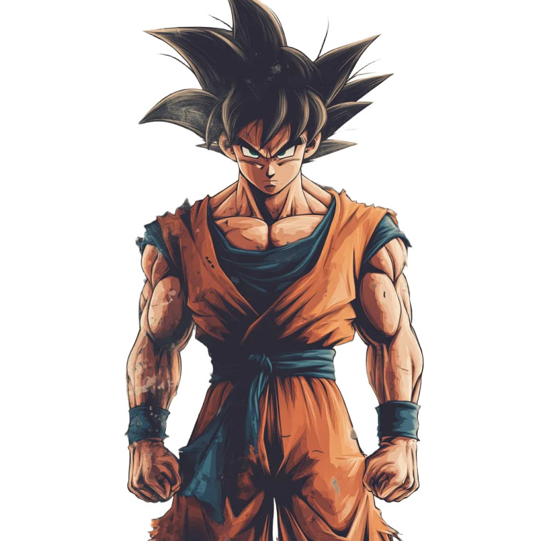 Son Goku Vinyl Car Decal Sticker – Waterproof & UV-Resistant 8"