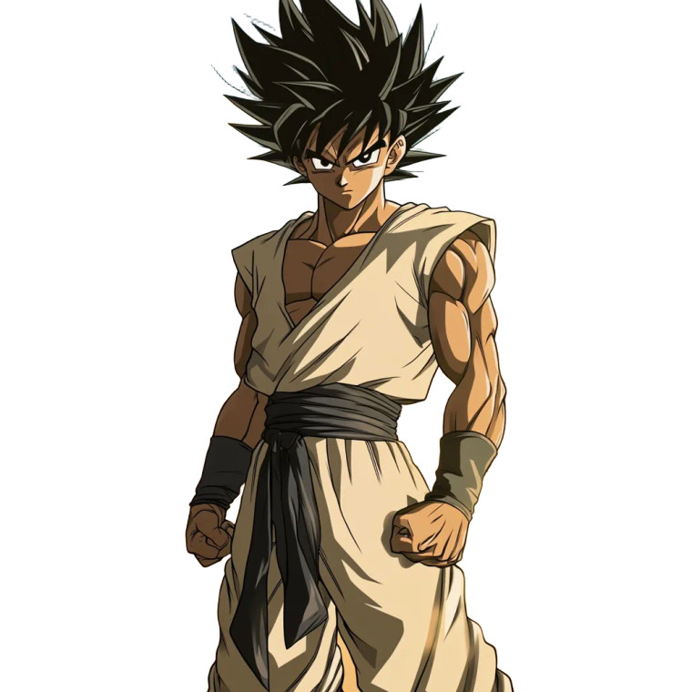 Teen Saiyan Warrior Vinyl Car Decal Sticker – Waterproof & UV-Resistant 8"