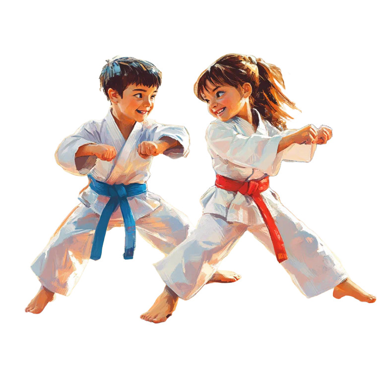 Martial Arts Buddies Vinyl Car Decal Sticker – Waterproof & UV-Resistant 8"