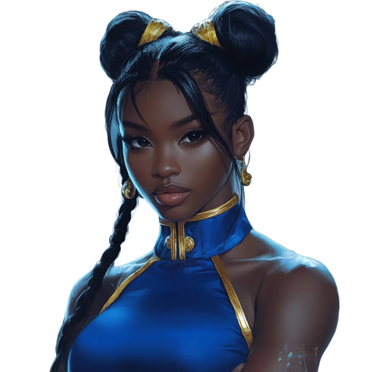 Chun-Li Cosplay Vinyl Car Decal Sticker – Waterproof & UV-Resistant 8"