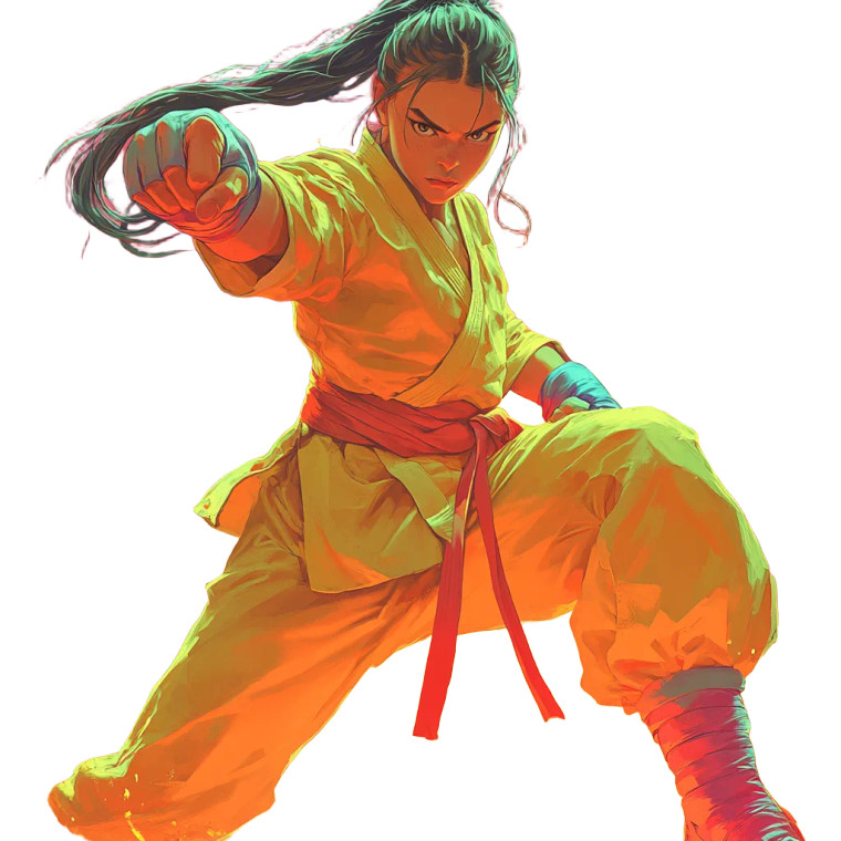 Martial Arts Kick Vinyl Car Decal Sticker – Waterproof & UV-Resistant 8"