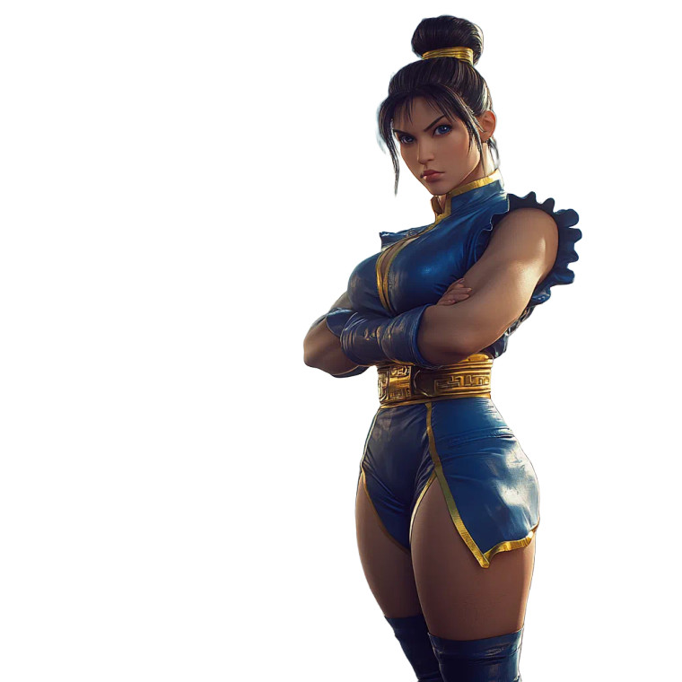 Chun Li Vinyl Car Decal Sticker – Waterproof & UV-Resistant 8"