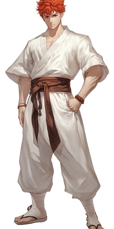 Blue Kung Fu Man Vinyl Car Decal Sticker – Waterproof & UV-Resistant 8"