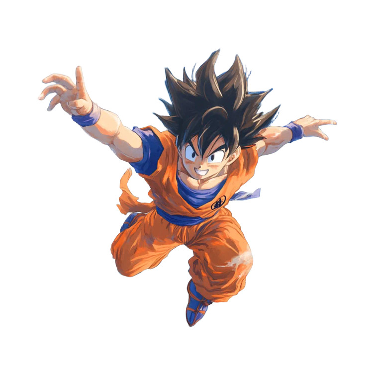 Goku Flying V3 Vinyl Car Decal Sticker – Waterproof & UV-Resistant 8"