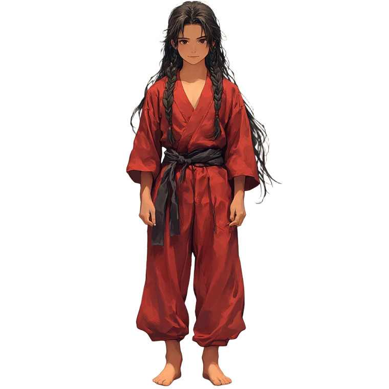 Long-Haired Boy Vinyl Car Decal Sticker – Waterproof & UV-Resistant 8"