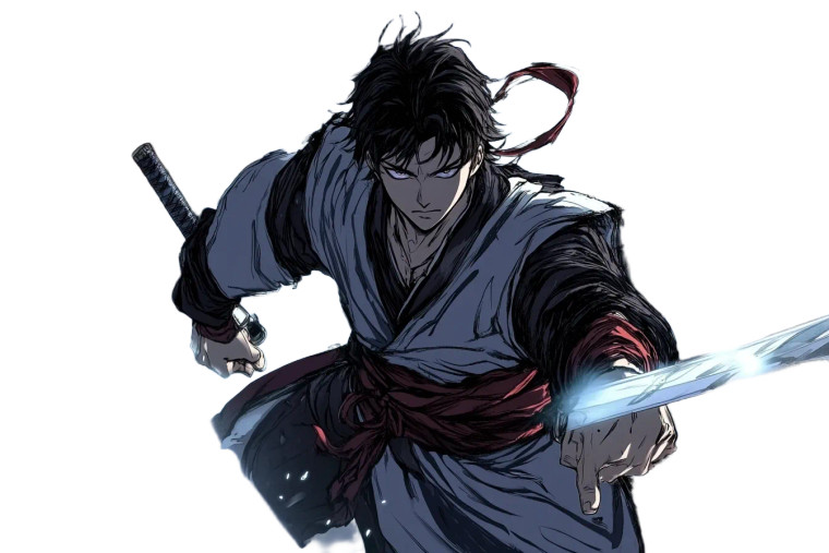 Wuxia Novel Protagonist Vinyl Car Decal Sticker – Waterproof & UV-Resistant 8"