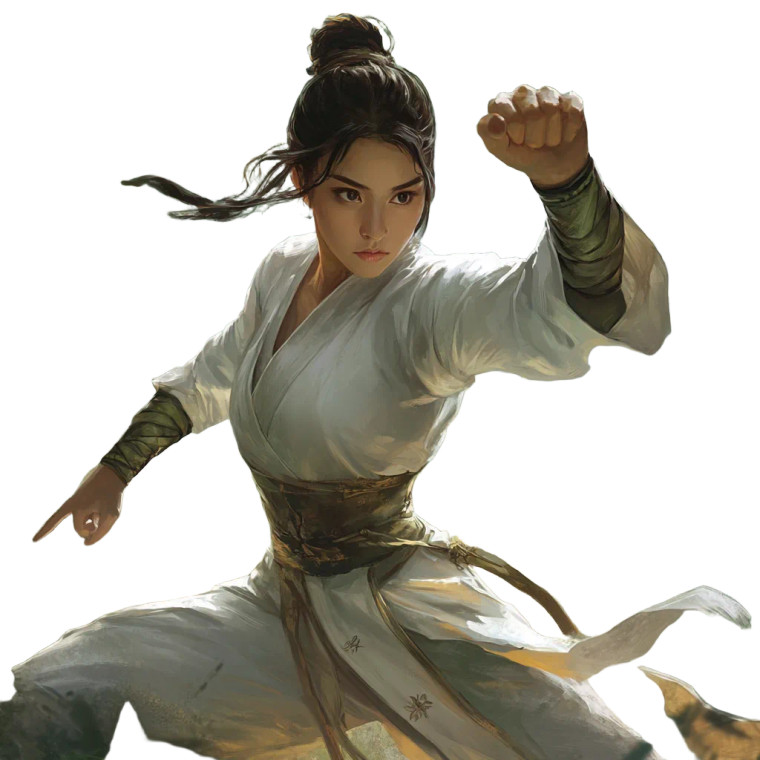 Ancient Warrior Stance Vinyl Car Decal Sticker – Waterproof & UV-Resistant 8"