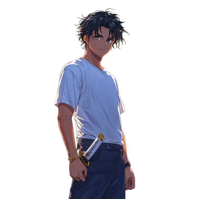 Hidzuki Anime Character Vinyl Car Decal Sticker – Waterproof & UV-Resistant 8"