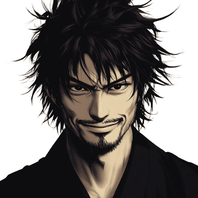 Evil Anime Ninja Vinyl Car Decal Sticker – Waterproof & UV-Resistant 8"