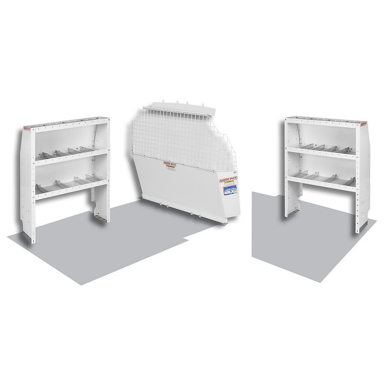 Fits 2014-2021 Ford Transit Connect Weather Guard Van Storage System Kit 600-8310 Commercial Shelving Package; White