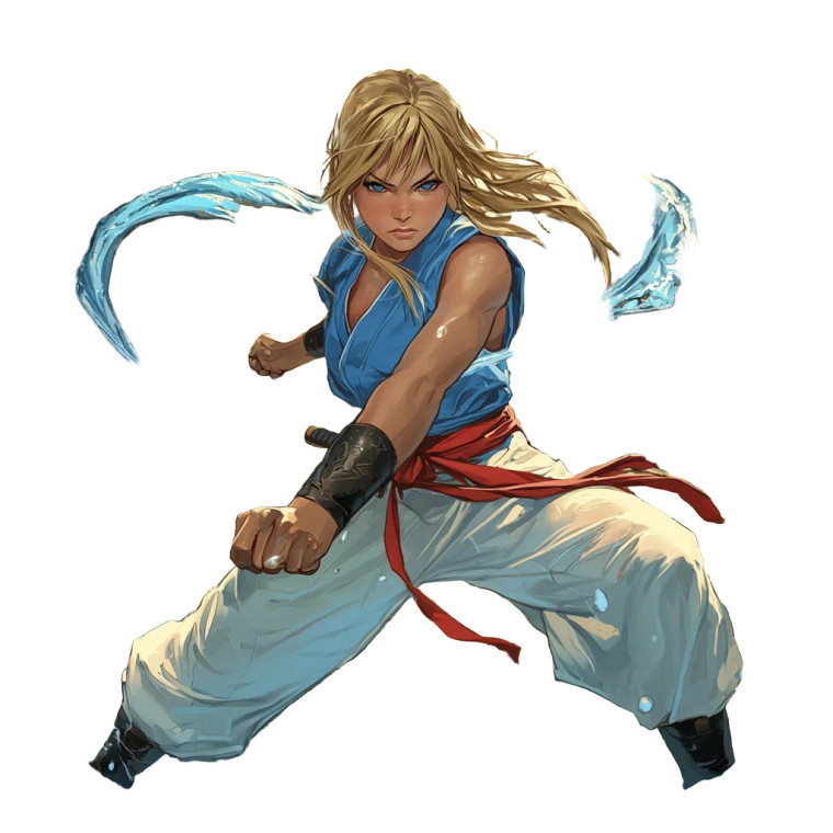 Water Mage Girl V7 Vinyl Car Decal Sticker – Waterproof & UV-Resistant 8"