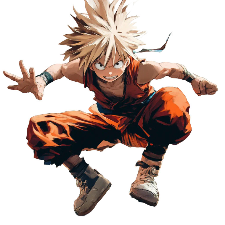 Dynamic Anime Pose Vinyl Car Decal Sticker – Waterproof & UV-Resistant 8"