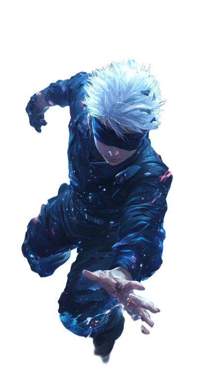 Gojo Anime Poster Vinyl Car Decal Sticker – Waterproof & UV-Resistant 8"