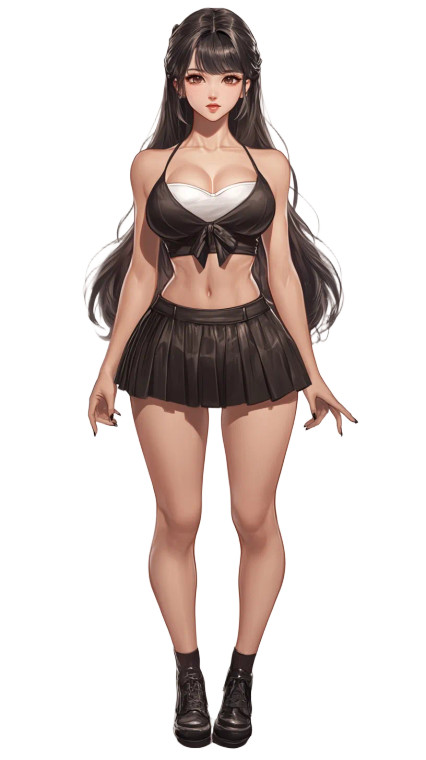 Anime Vtuber Character V4 Vinyl Car Decal Sticker – Waterproof & UV-Resistant 8"