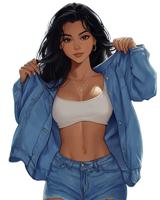 Girl On Beach Vinyl Car Decal Sticker – Waterproof & UV-Resistant 8"