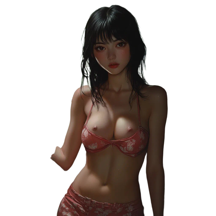 Japanese Lady Vinyl Car Decal Sticker – Waterproof & UV-Resistant 8"