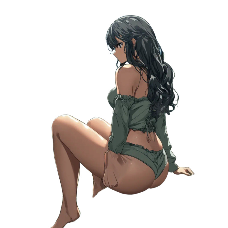 Anime Hourglass Figure Vinyl Car Decal Sticker – Waterproof & UV-Resistant 8"