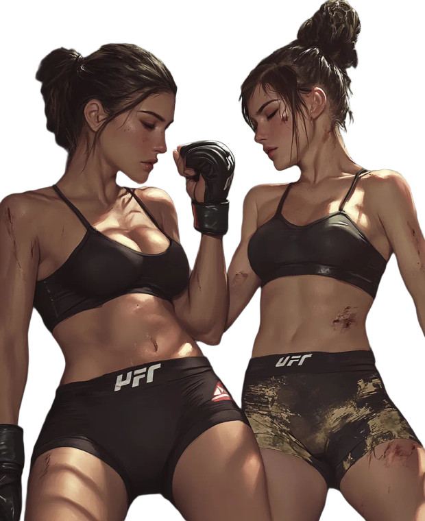 Mma Fight Scene Vinyl Car Decal Sticker – Waterproof & UV-Resistant 8"