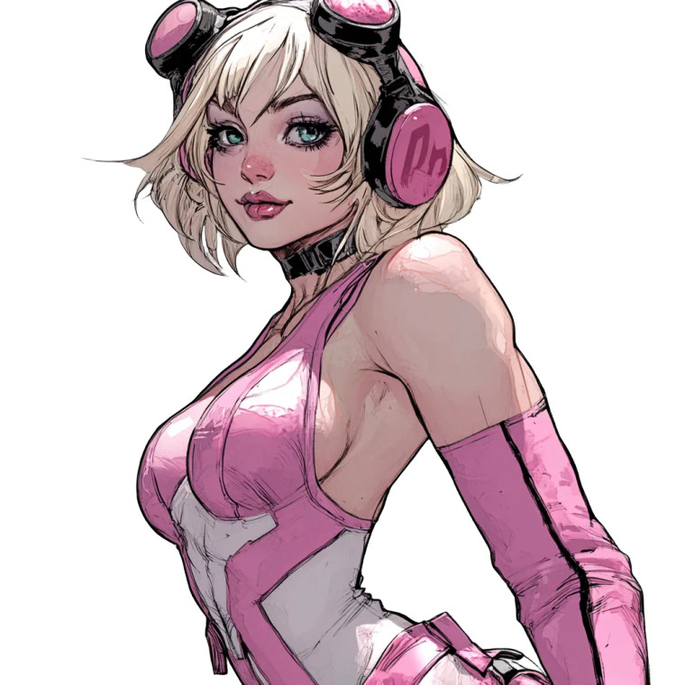 Gwenpool Comic Vinyl Car Decal Sticker – Waterproof & UV-Resistant 8"