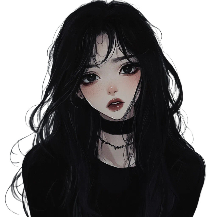 Anime Girl V47 Vinyl Car Decal Sticker – Waterproof & UV-Resistant 8"